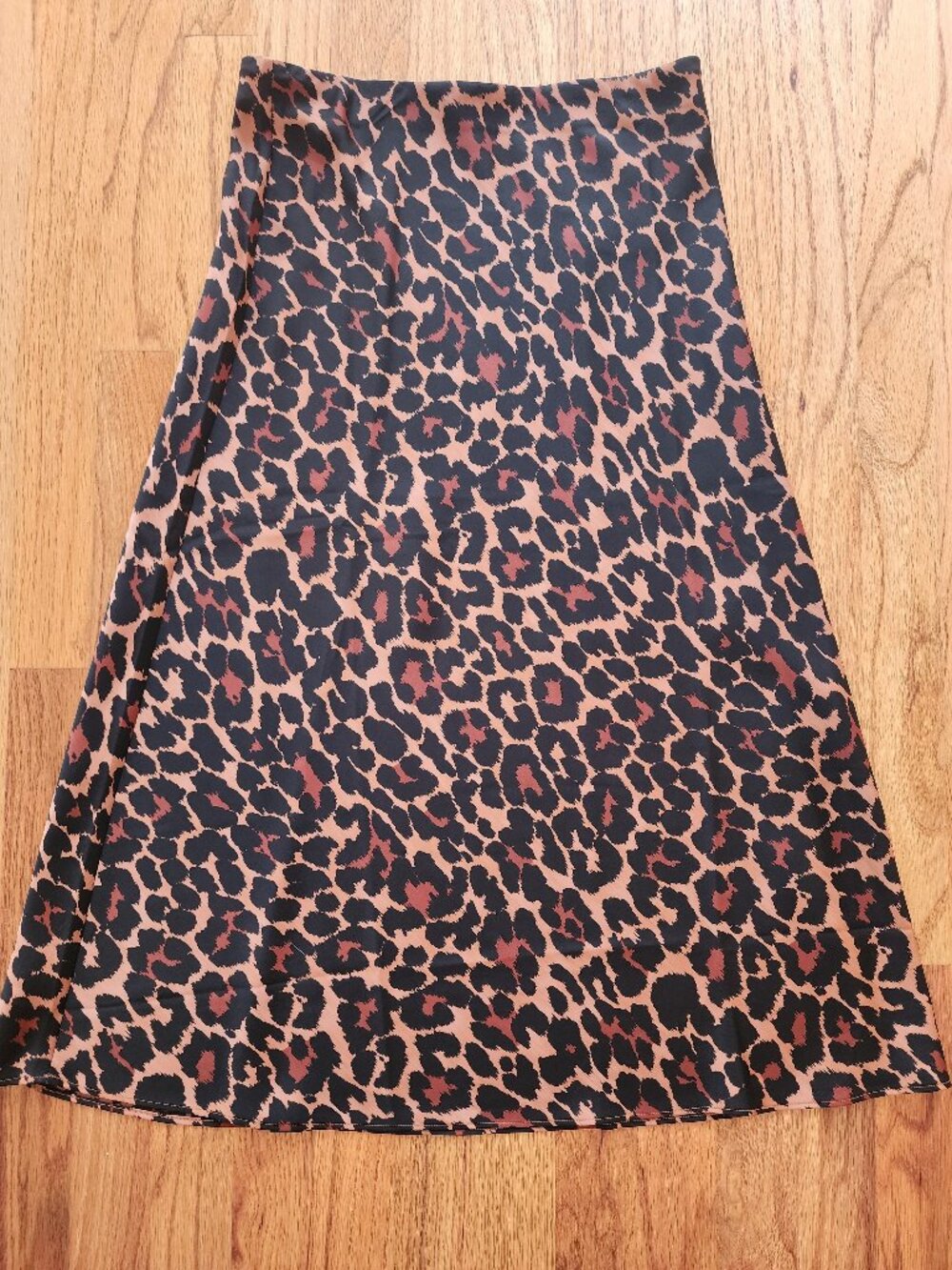 J.CREW Leopard Print Satin Slip Midi Skirt - Size XS (NWOT)